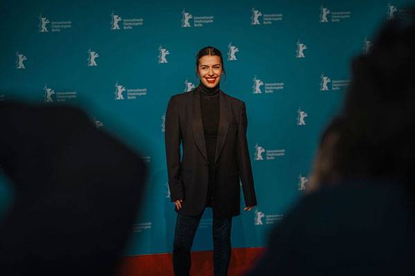 Klaudia Reynicke an der Berlinale 2024. Foto: Mario Heller